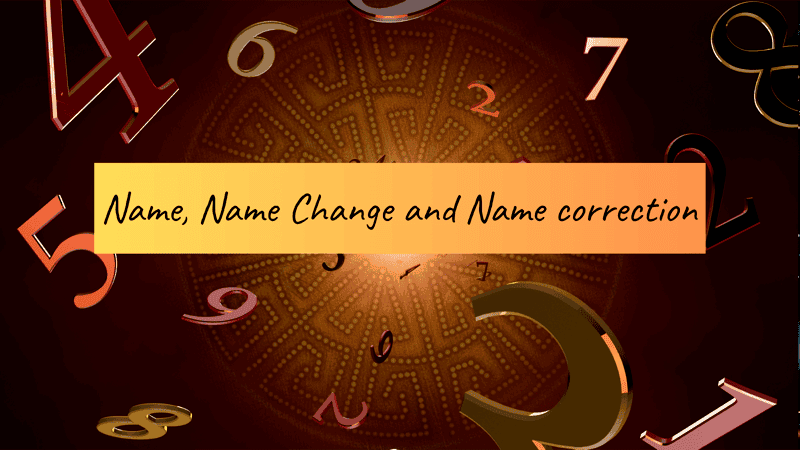 Numerology Name Change and Correction